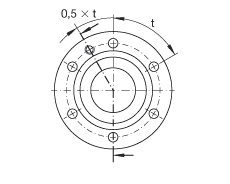 推力角接触球轴承 ZKLF1762-2Z, 双向，螺钉安装，两侧间隙密封