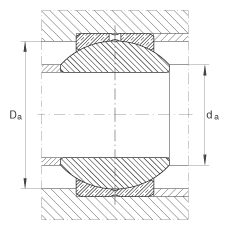 关节轴承 GE6-PB, 根据 DIN ISO 12 240-1 标准，尺寸系列 K，需维护