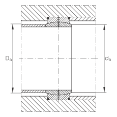 关节轴承 GE20-DO, 根据 DIN ISO 12 240-1 标准，需维护