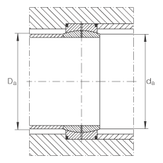 关节轴承 GE12-DO, 根据 DIN ISO 12 240-1 标准，需维护